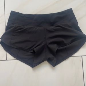 Black lululemon speed up size 2